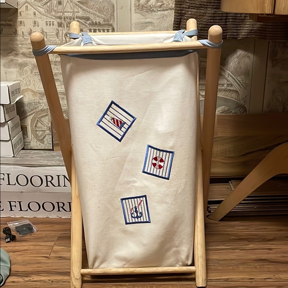 Nautical Themed Laundry Hamper